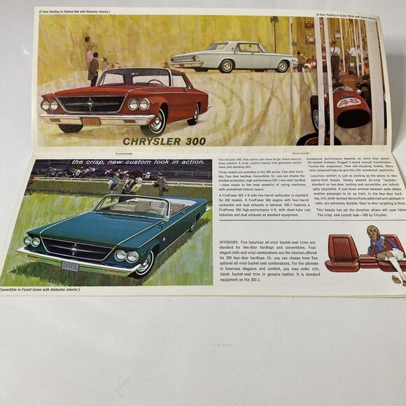 1963 New Yorker by Chrysler 300 90-Degree V-8 Engine 12-V Car Catalog Brochure - Picture 3 of 6